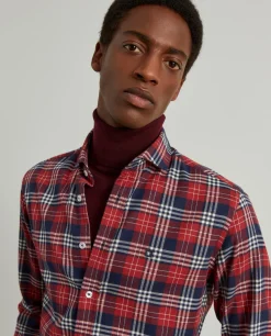 Camisa xadrez slim fit|LION OF PORCHES Cheap