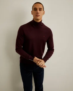 Camisola 100% lã merino com gola alta|LION OF PORCHES Discount