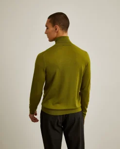Camisola 100% lã merino com gola alta|LION OF PORCHES Cheap