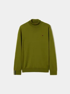Camisola 100% lã merino com gola alta|LION OF PORCHES Cheap