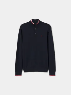 Camisola com botões algodão e caxemira|LION OF PORCHES Shop