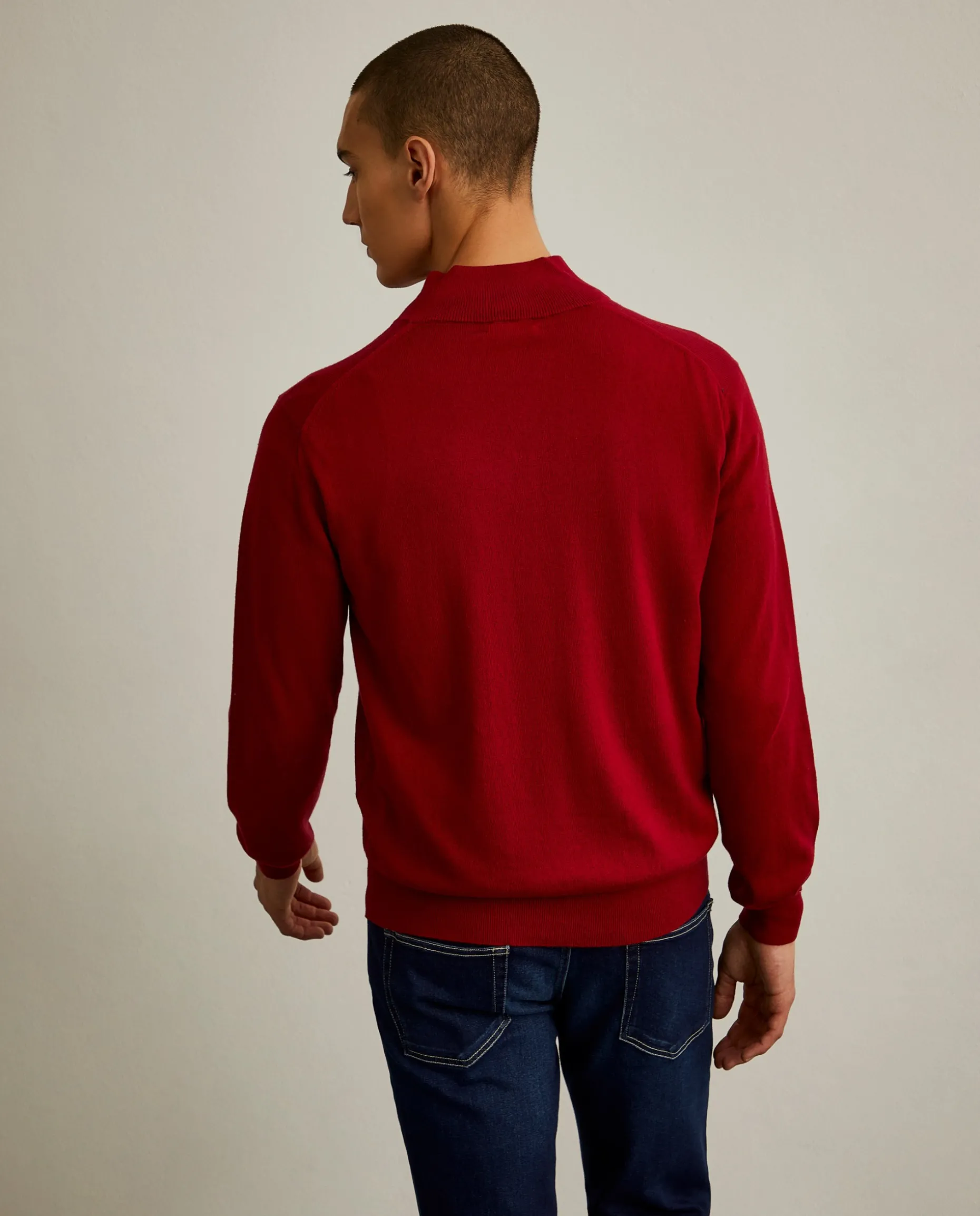 Camisola com fecho em algodão e caxemira|LION OF PORCHES Discount