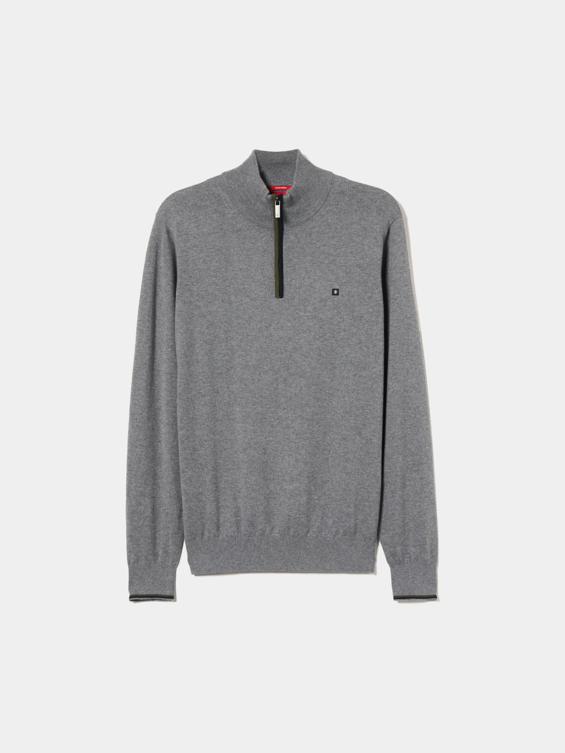 Camisola com fecho em algodão e caxemira|LION OF PORCHES Clearance