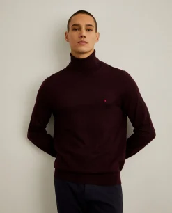 Camisola de gola alta 100% lã|LION OF PORCHES Clearance