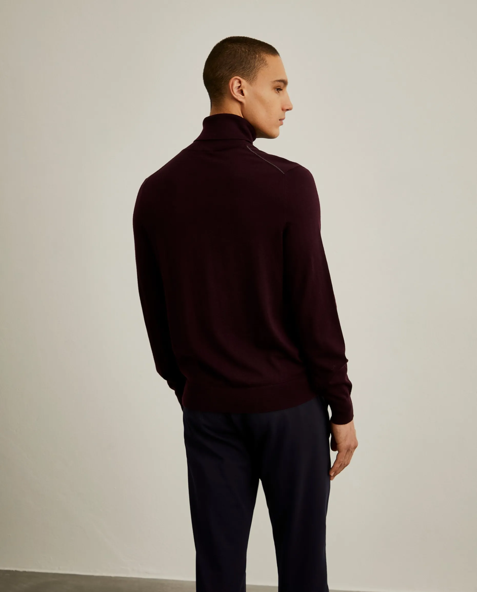 Camisola de gola alta 100% lã|LION OF PORCHES Clearance