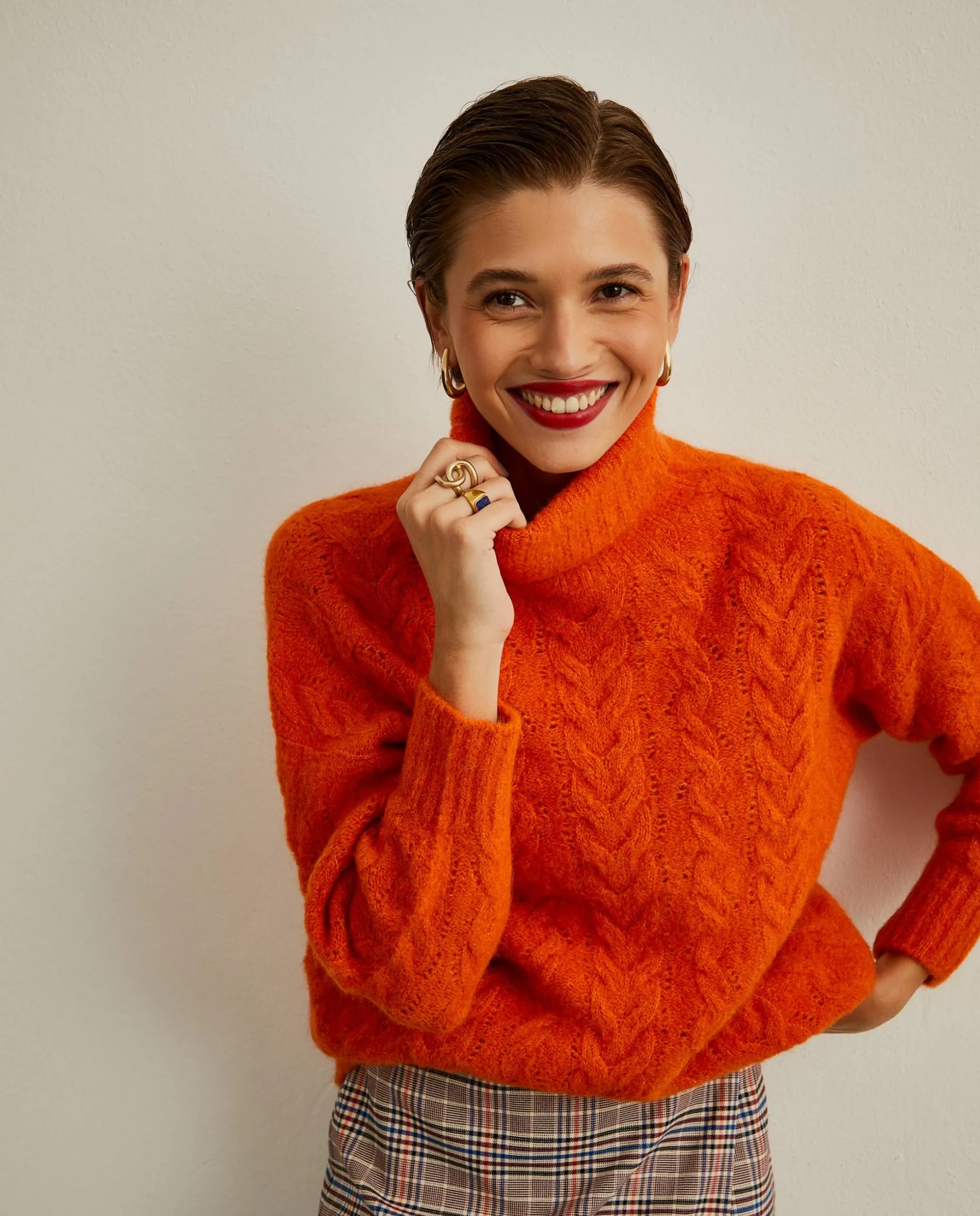 Camisola de gola alta com lã de alpaca|LION OF PORCHES New