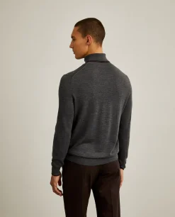 Camisola de gola alta de lã merino|LION OF PORCHES Best Sale