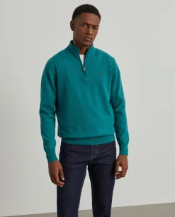 Camisola de lã com fecho|LION OF PORCHES Clearance