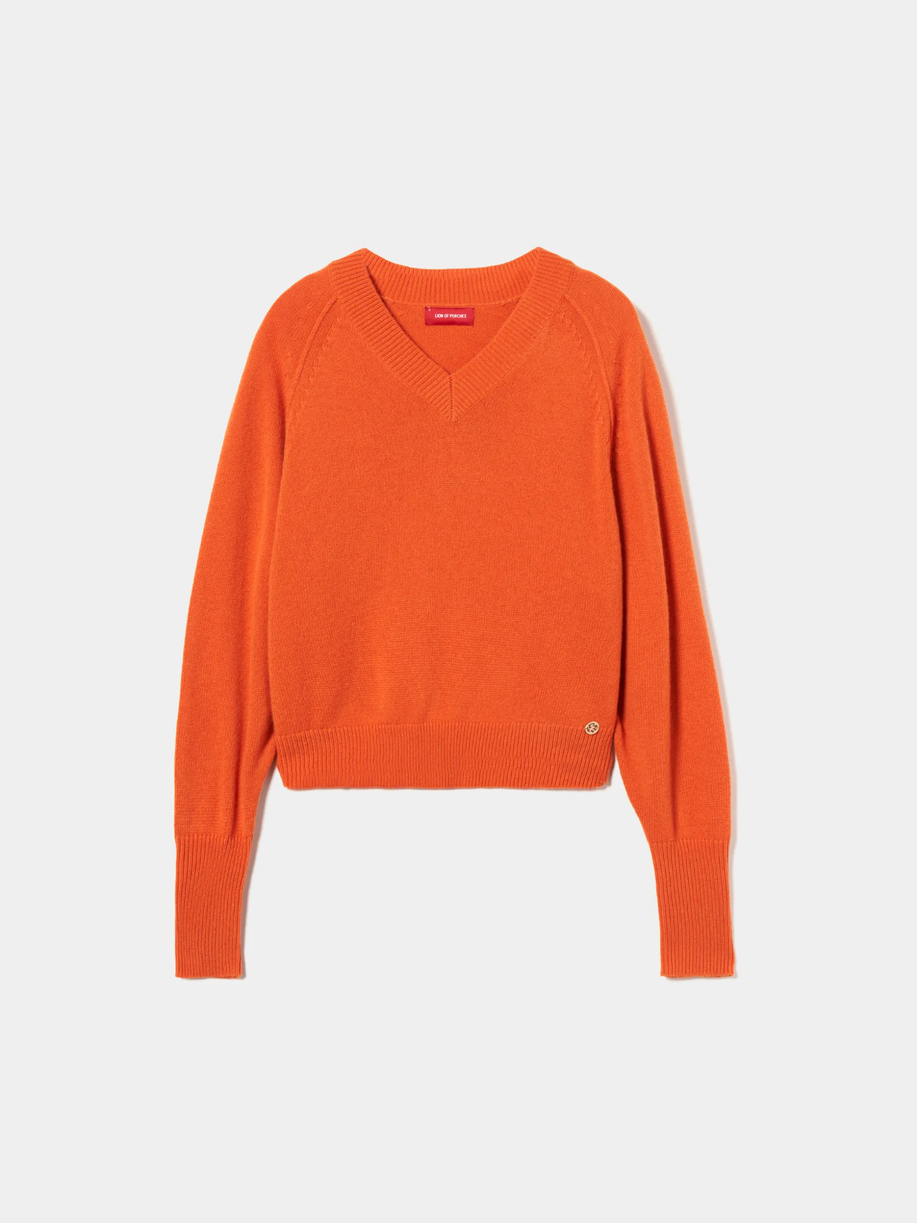 Camisola de lã decote em V|LION OF PORCHES Best Sale