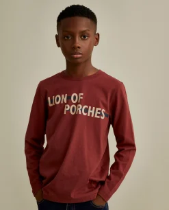 Camisola de malha com branding no peito|LION OF PORCHES Hot