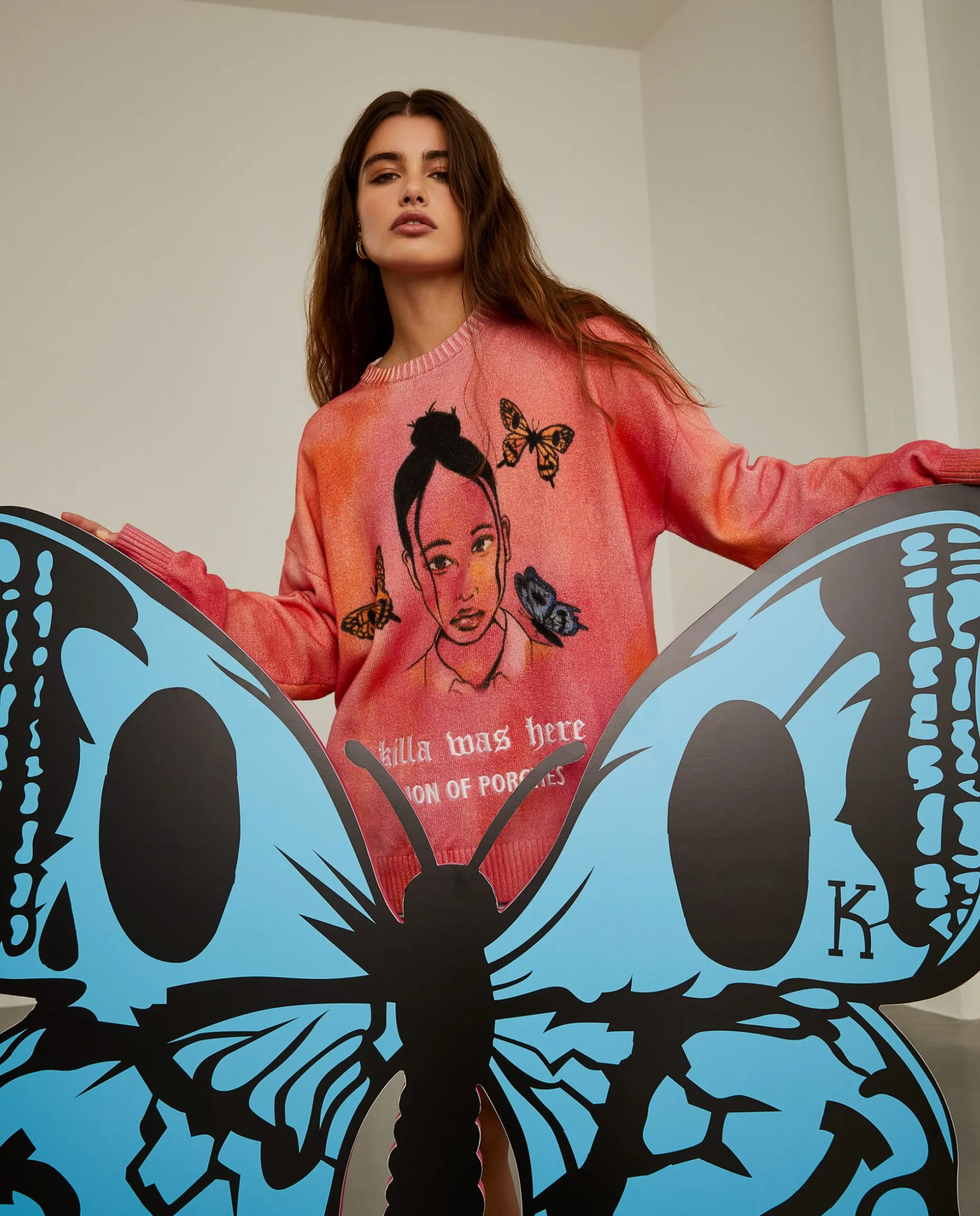Camisola de malha tie dye Lion x Killa|LION OF PORCHES Sale