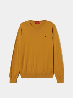Camisola decote redondo em algodão e caxemira|LION OF PORCHES Discount