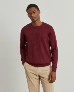Camisola decote redondo em algodão e caxemira|LION OF PORCHES Store