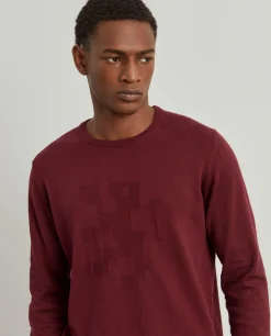 Camisola decote redondo em algodão e caxemira|LION OF PORCHES Store