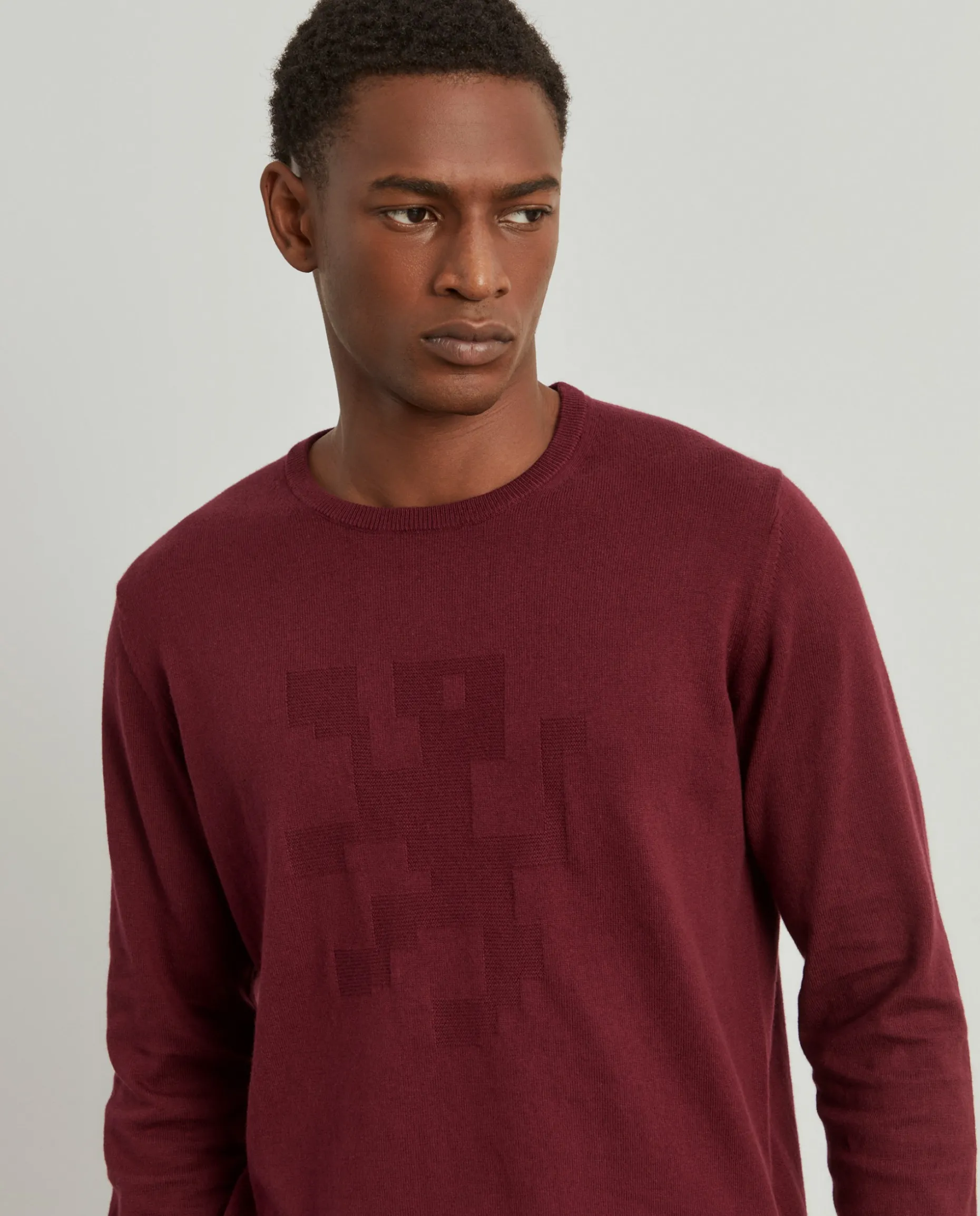 Camisola decote redondo em algodão e caxemira|LION OF PORCHES Store