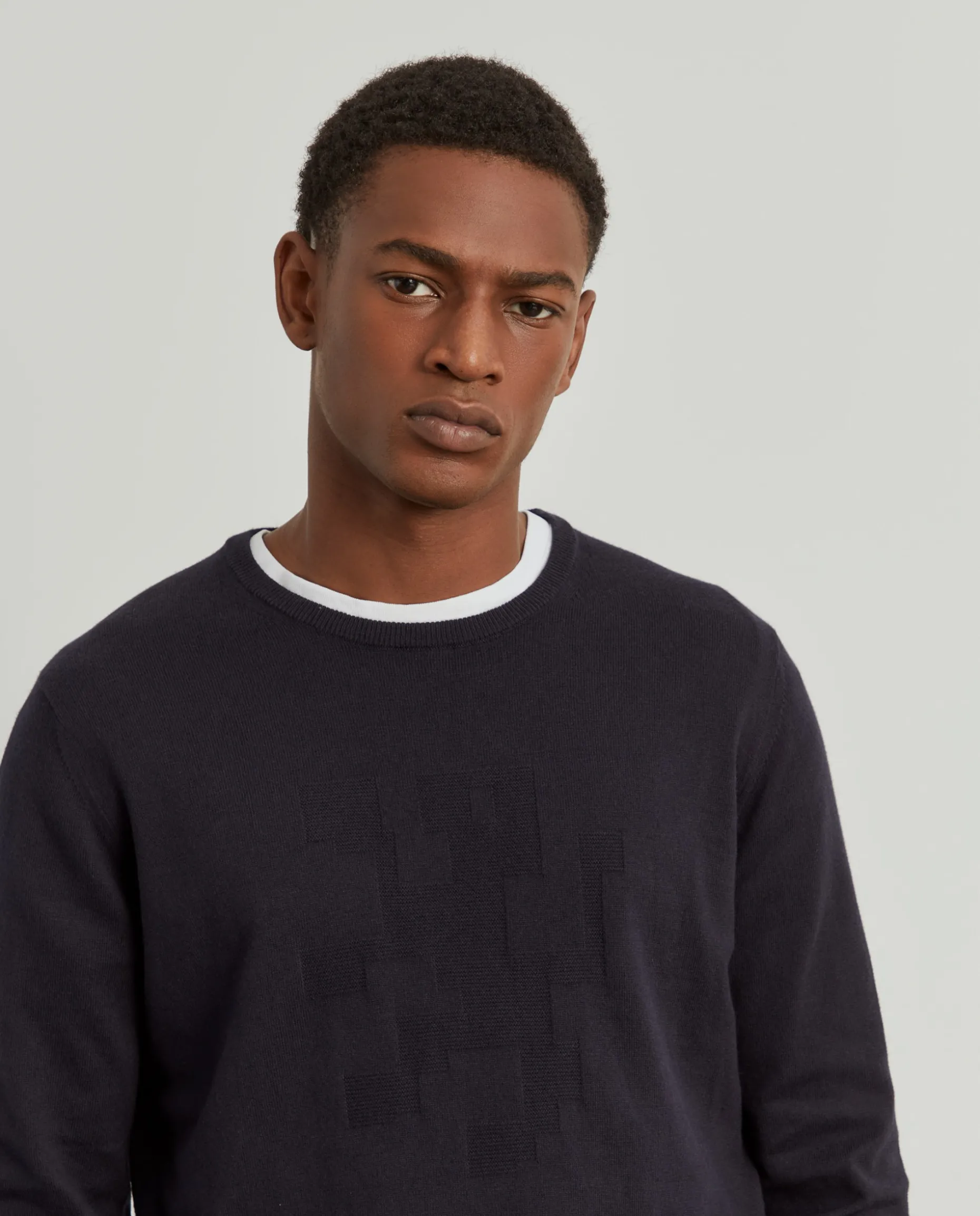 Camisola decote redondo em algodão e caxemira|LION OF PORCHES Best Sale