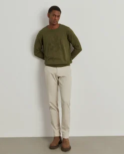 Camisola decote redondo em algodão e caxemira|LION OF PORCHES Cheap
