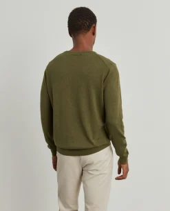 Camisola decote redondo em algodão e caxemira|LION OF PORCHES Cheap