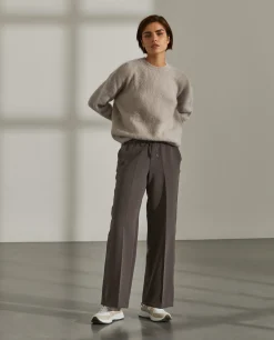 Camisola decote redondo mohair|LION OF PORCHES Sale