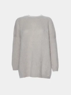 Camisola decote redondo mohair|LION OF PORCHES Sale