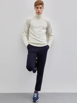 Camisola gola alta 100% lã|LION OF PORCHES Online