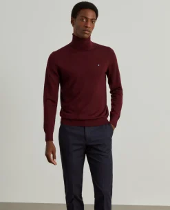 Camisola gola alta 100% lã merino|LION OF PORCHES Fashion