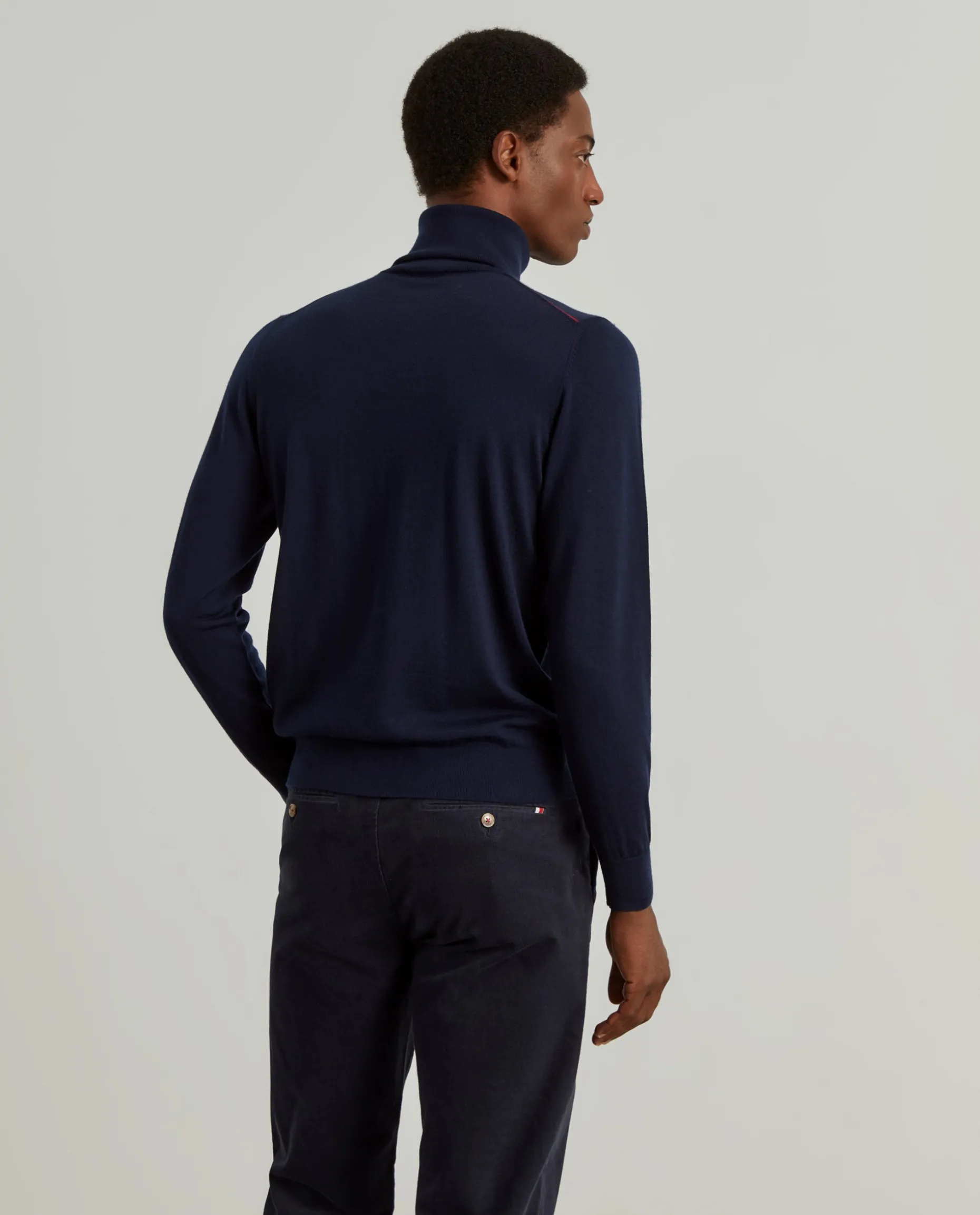 Camisola gola alta 100% lã merino|LION OF PORCHES Outlet