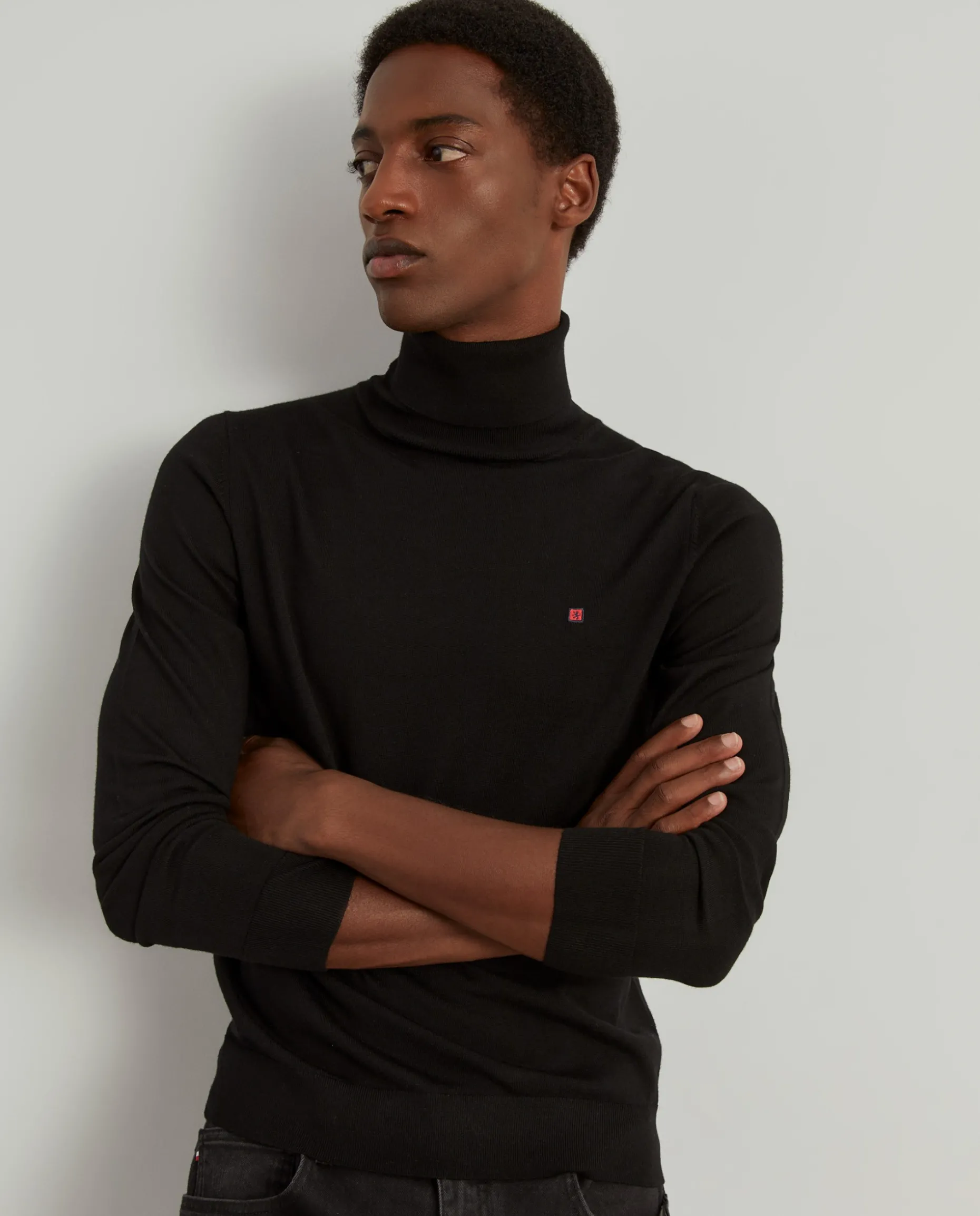 Camisola gola alta 100% lã merino|LION OF PORCHES Shop