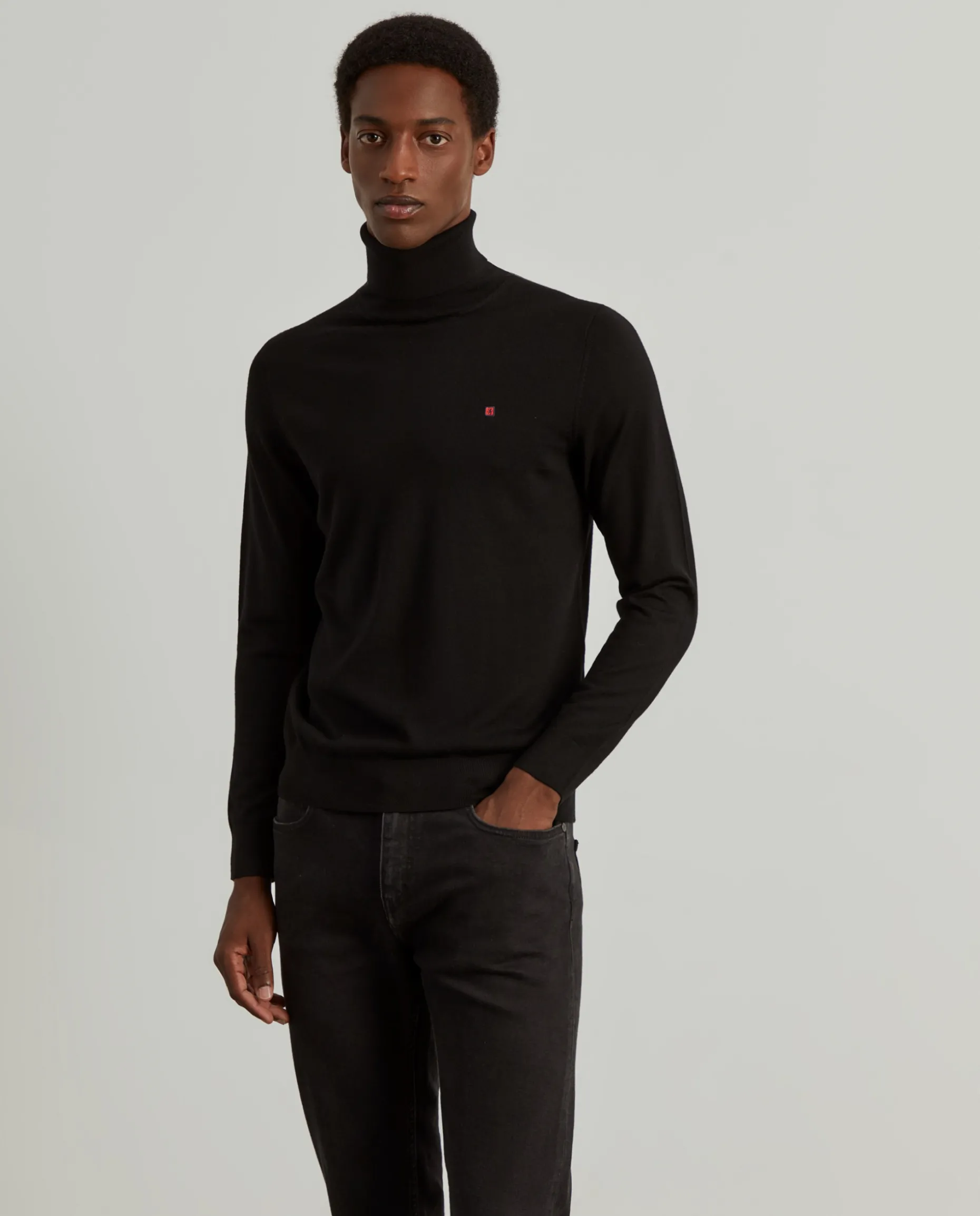 Camisola gola alta 100% lã merino|LION OF PORCHES Shop