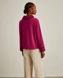 Camisola gola alta com malha tricotada|LION OF PORCHES Cheap