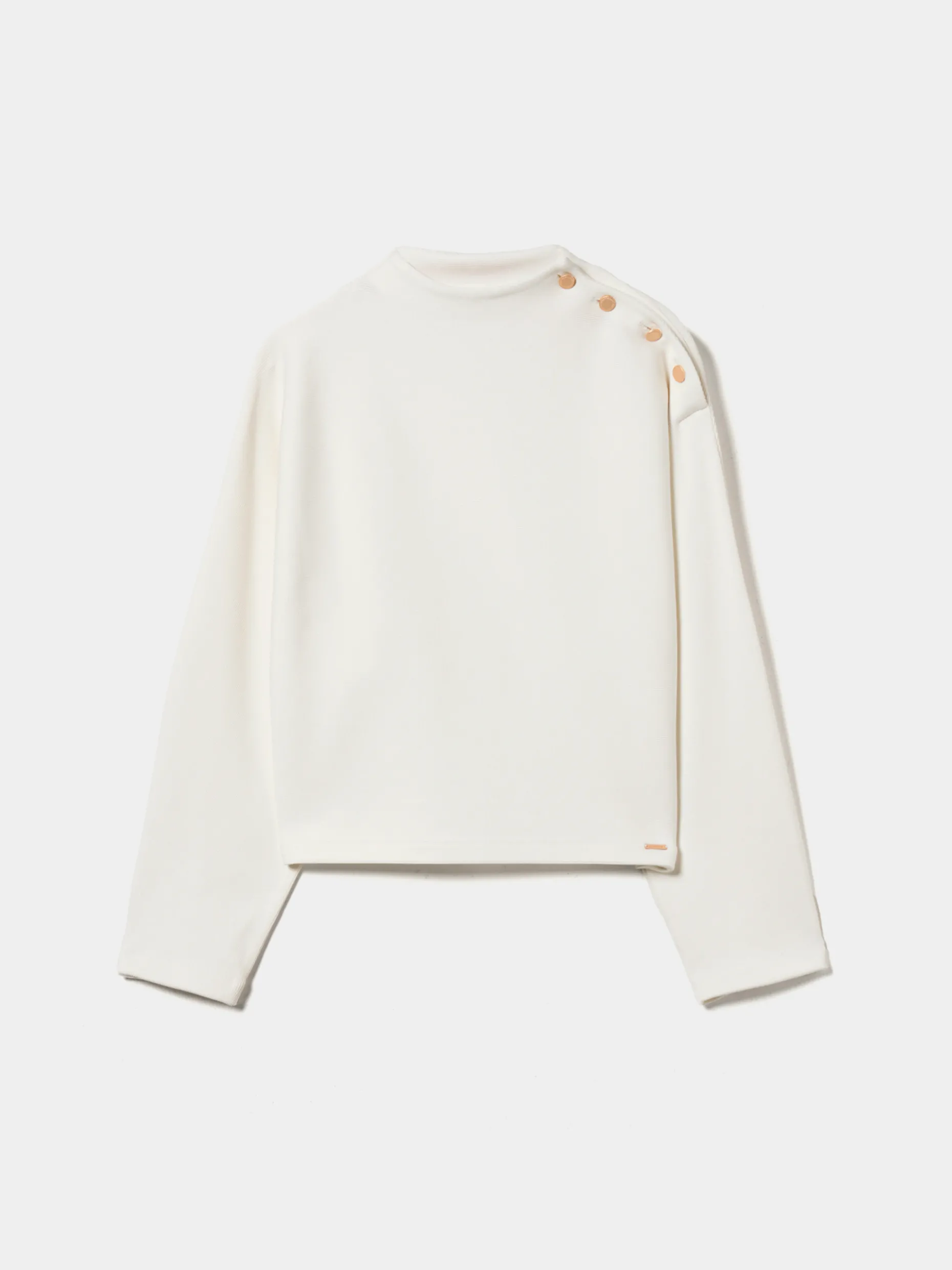 Camisola malha canelada botões dourados|LION OF PORCHES Discount