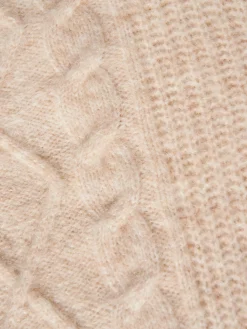Camisola malha entrançada mistura de lã e mohair|LION OF PORCHES Shop