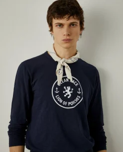 Camisola manga comprida com estampado|LION OF PORCHES Sale