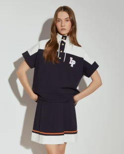 Camisola manga curta malha bicolor|LION OF PORCHES Flash Sale