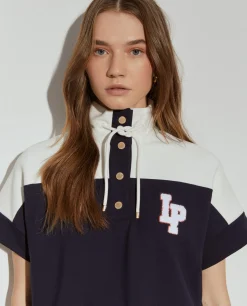 Camisola manga curta malha bicolor|LION OF PORCHES Flash Sale