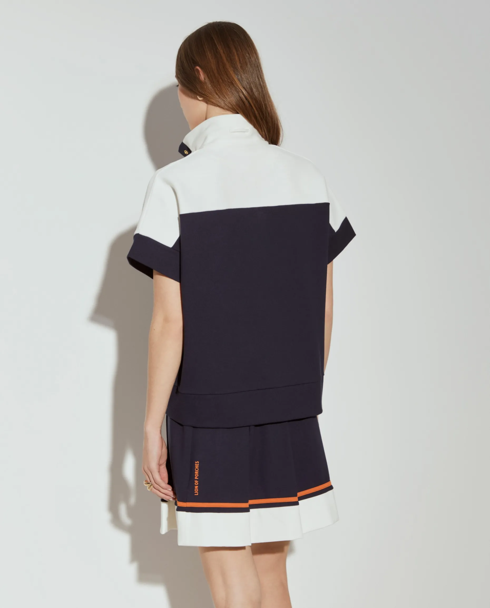 Camisola manga curta malha bicolor|LION OF PORCHES Flash Sale