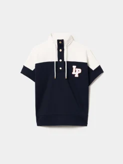 Camisola manga curta malha bicolor|LION OF PORCHES Flash Sale