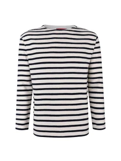 Camisola para homem bicolor com riscas e gola redonda|LION OF PORCHES Hot