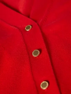 Cardigan clássico com botões em contraste|LION OF PORCHES Discount