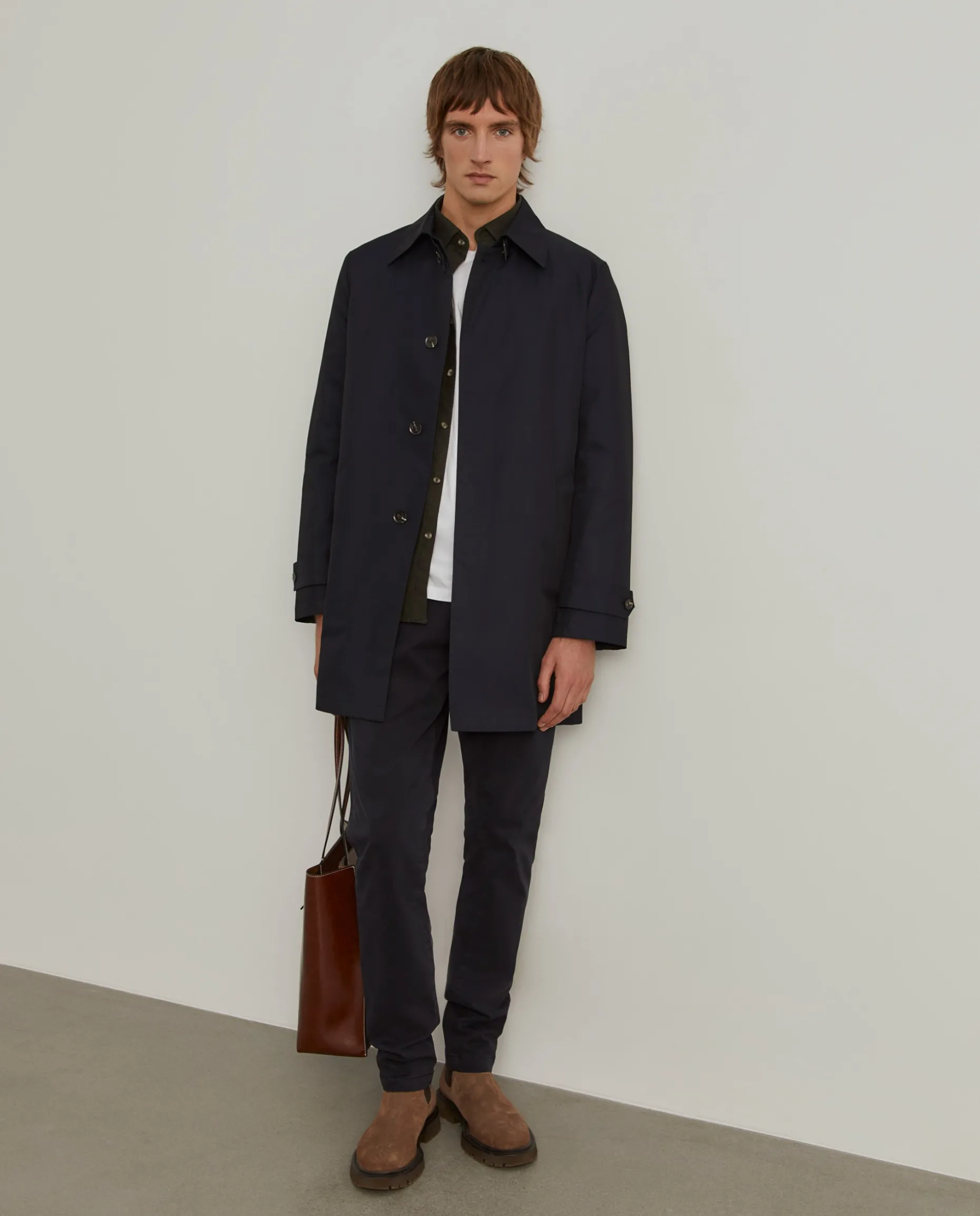Casaco modelo gabardine com acolchoado interior|LION OF PORCHES Cheap