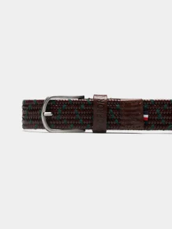 Cinto elástico em pele entrelaçado|LION OF PORCHES Best Sale