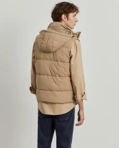 Colete acolchoado com capuz|LION OF PORCHES Flash Sale