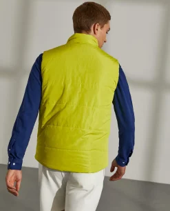 Colete reversível em tecido técnico com bolsos e fecho frontal|LION OF PORCHES New