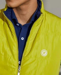 Colete reversível em tecido técnico com bolsos e fecho frontal|LION OF PORCHES New
