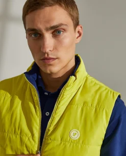 Colete reversível em tecido técnico com bolsos e fecho frontal|LION OF PORCHES New