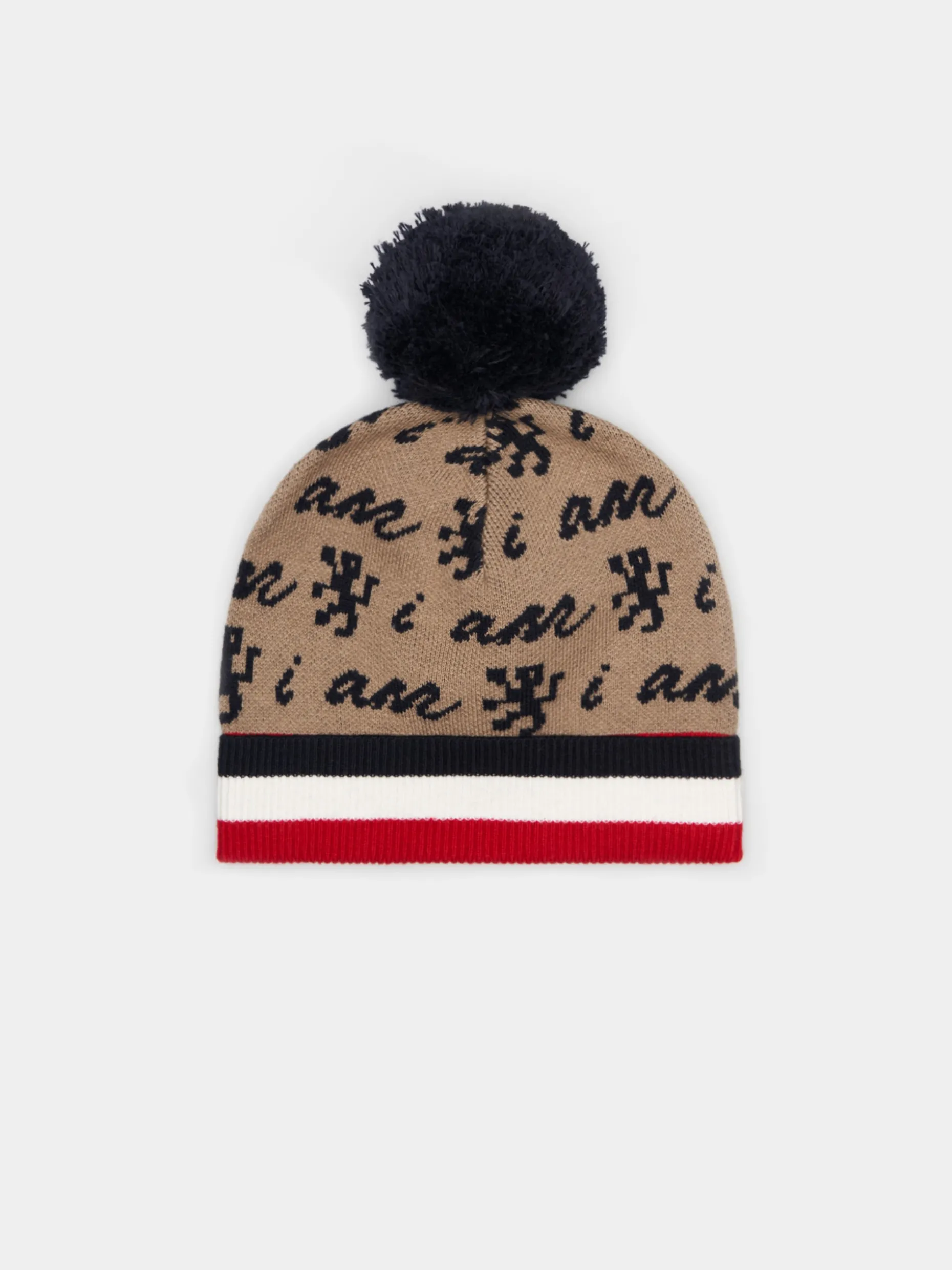 Gorro com pompom e branding all over|LION OF PORCHES Shop