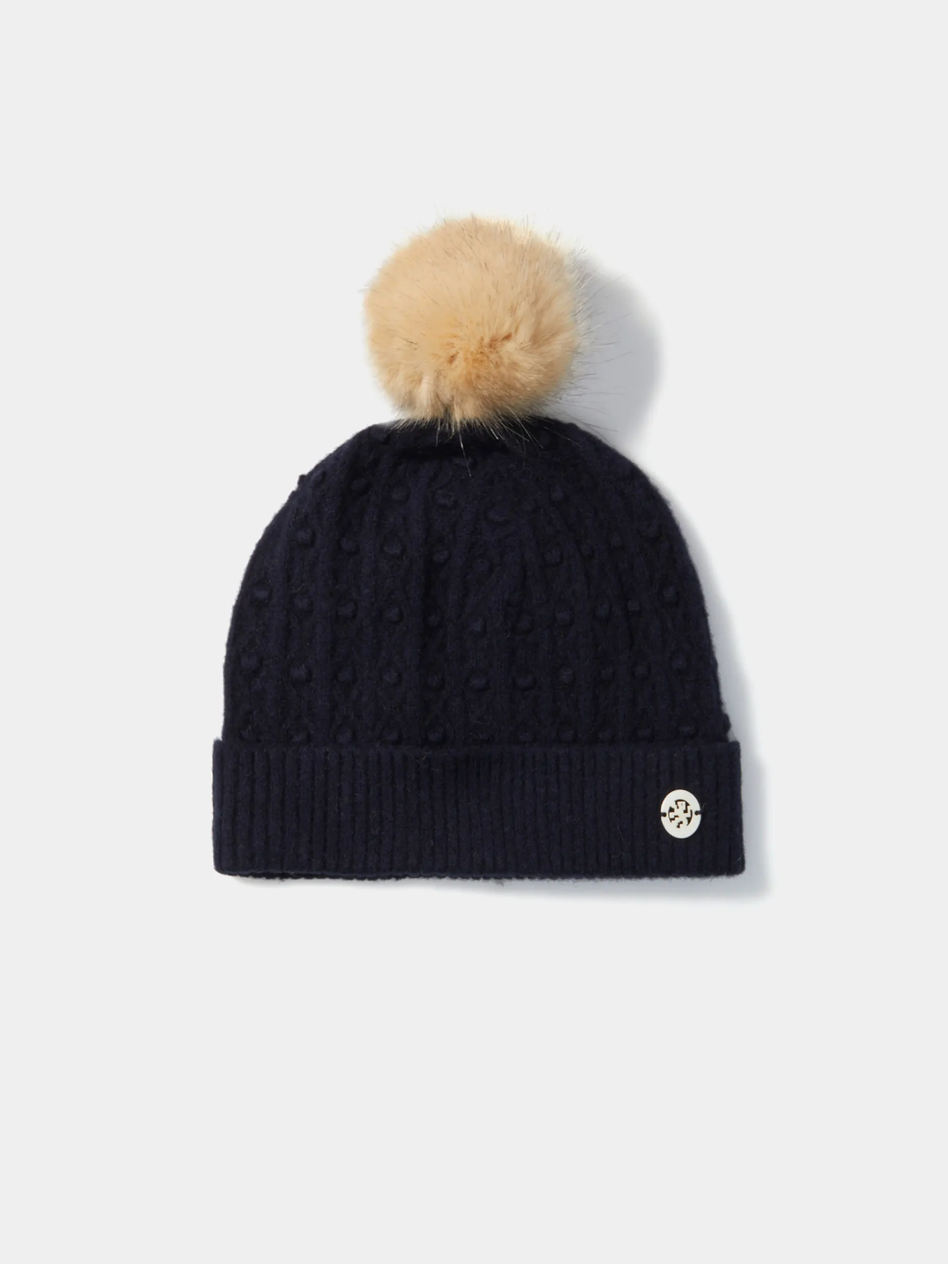 Gorro em malha tricotada com pompom|LION OF PORCHES Shop