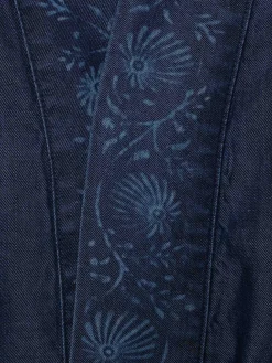 Kimono para mulher em lyocell estampado com cinto|LION OF PORCHES Best Sale