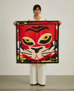 Lenço de seda estampado|LION OF PORCHES Shop