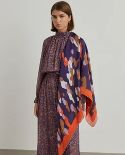 Lenço de seda estampado|LION OF PORCHES Flash Sale